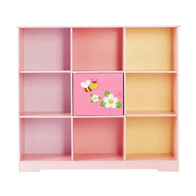 Libreria per bambini a cubo regolabile Magic Garden Rosa