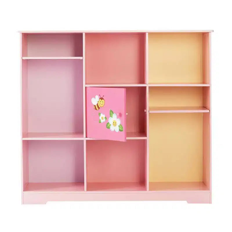 Libreria per bambini a cubo regolabile Magic Garden Rosa