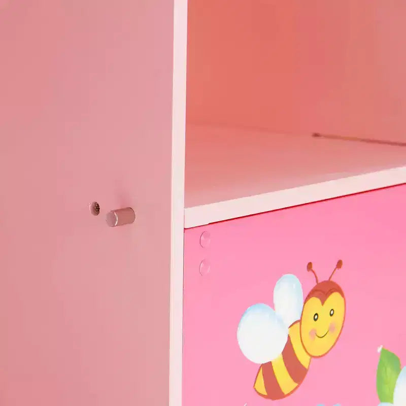 Libreria per bambini a cubo regolabile Magic Garden Rosa