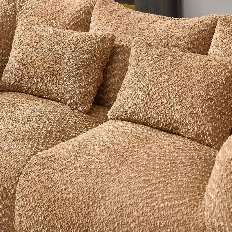 Poltrona a sacco con braccioli, divano da pavimento in schiuma ad alta resilienza per 2, comoda poltrona per divano pigro per salotto moderno