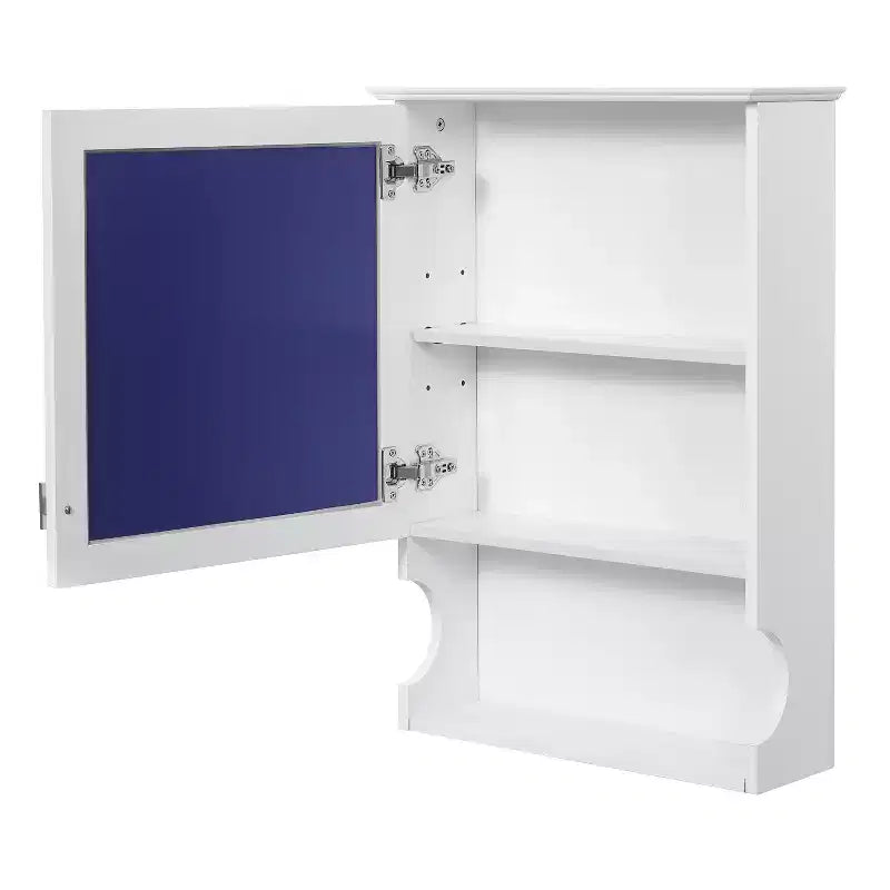 Mobiletto da bagno da 20'' a parete con specchio e sportello contenitore