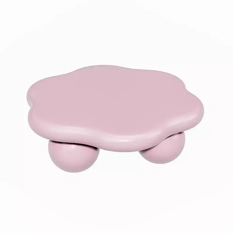 Tavolino da Caffè Moderno a Forma di Nuvola da 35", Tavolino Minimalista con Gambe Sferiche, Tavolino Piccolo per Soggiorno o Appartamento