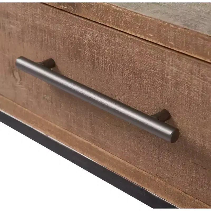 Morris Console Table Marrone - : Finitura anticata moderna, larghezza 36", forma rettangolare per ingresso, struttura in legno
