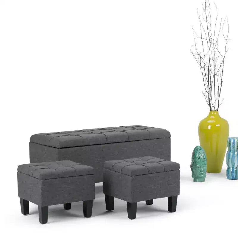 3 pz 44 Pouf contenitore Lancaster