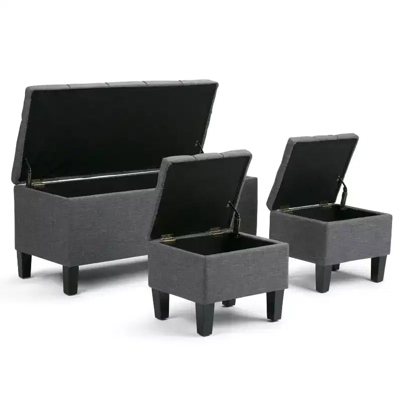 3 pz 44 Pouf contenitore Lancaster
