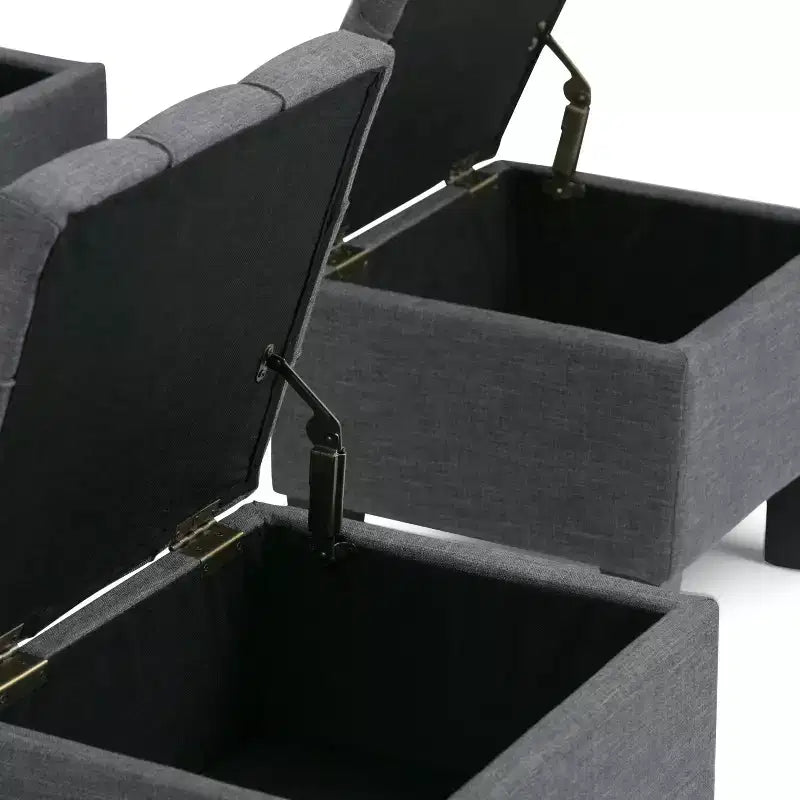 3 pz 44 Pouf contenitore Lancaster