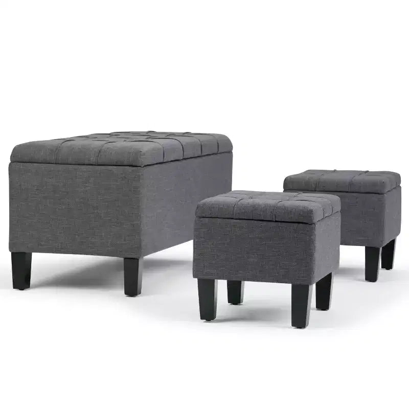 3 pz 44 Pouf contenitore Lancaster