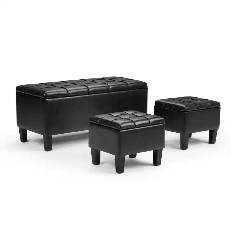 3 pz 44 Pouf contenitore Lancaster